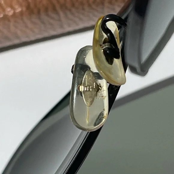 Vintage B&L Ray-Ban Outdoorsman RARE Black Chrome 62mm CableTemples G-15 w/case - Picture 9 of 16